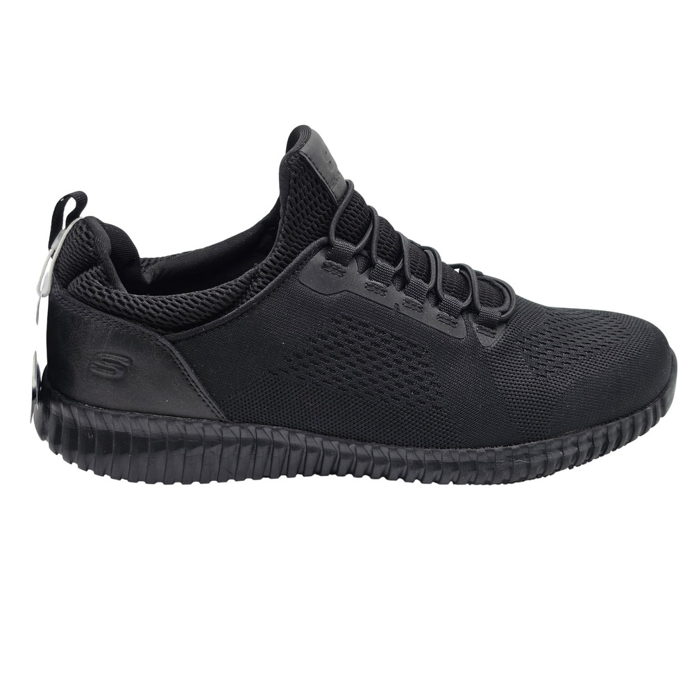 Skechers Work Cessnock Men 11.5 Wide Black Slip Resistant Shoe 77188W